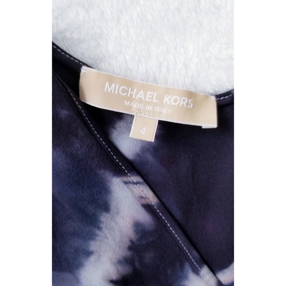 MICHAEL KORS "RUNWAY COLLECTION" ITALY FLUTTER PANEL SILK BLOUSE TANK TOP $495 4 - Picture 8 of 9